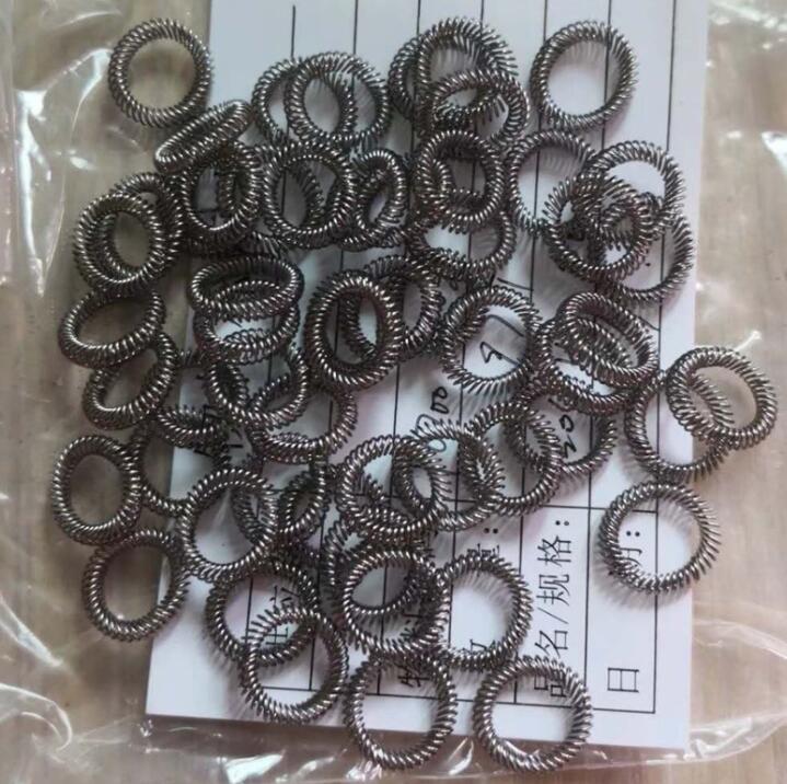Stainless steel canted coil springs